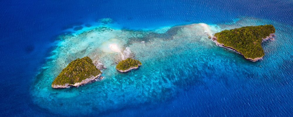 Rock Islands on the Pacific Ocean